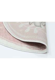 Hello Pink Round Unicorn Kids Rug