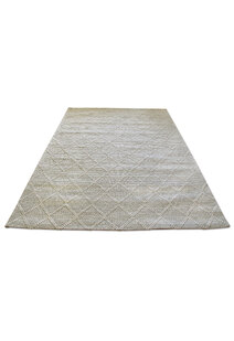 Harper Grey Diamond Wool Rug