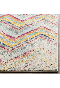 Kara Modern Chevron Striped Rug