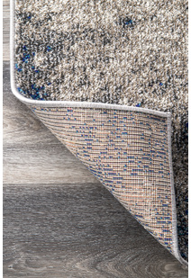 Kara Modern Blue Abstract Rug