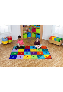 Kids Alphabet Coloured Rug