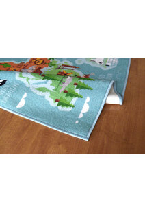 Kids World Map Sea Rug