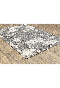 Kupa Modern Grey Shaggy Rug