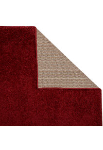 Lara Plain Red Shaggy Rug