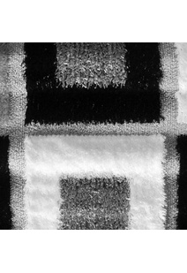 Logan Square Pattern Shaggy Rug