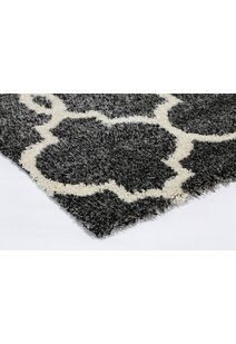 Lusso Moroccan Trellis Shaggy Rug