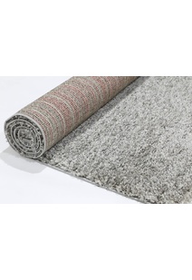 Lusso Thick Plain Grey Shaggy Rug