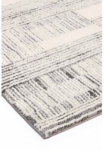 Lyla Light Grey Brick Pattern Rug