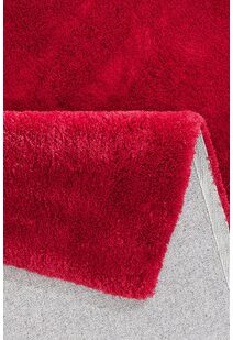 Levis Plain Red Thick Shaggy Rug