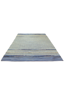 Medea Blue Flatweave Wool Rug