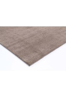 Macey Plain Brown Plush Rug