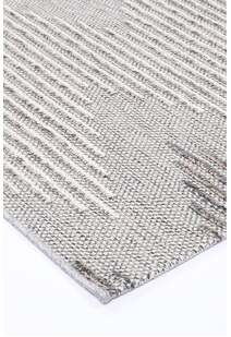 Macy Grey Chevron Striped Rug