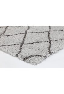 Maya Moroccan Trellis Shaggy Rug