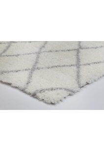 Maya Moroccan Trellis Shaggy Rug