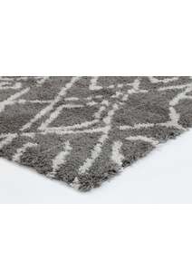 Maya Grey Moroccan Tribal Rug