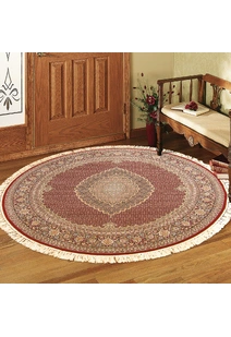Mona Red Oriental Fringed Rug