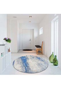 Messi Blue Abstract Monet Rug