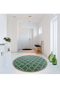 Messi Aqua Moroccan Trellis  Rug