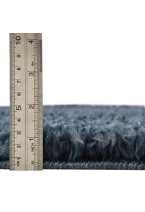 Monty Plain Blue Thick Shaggy Rug