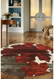 Panama Carved Leaf Pattern Rug