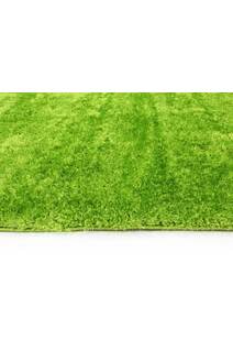 Palace Plain Green Shaggy Rug