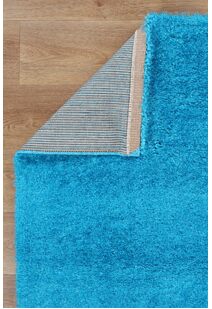 Palace Plain Teal Shaggy Rug