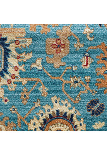 Parker Blue Traditional Floral Rug