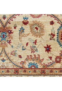 Parker Beige Oriental Fringed Rug