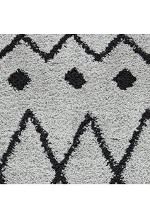 Salem Grey Moroccan Shaggy Rug