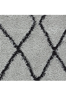 Salem Moroccan Grey Shaggy Rug
