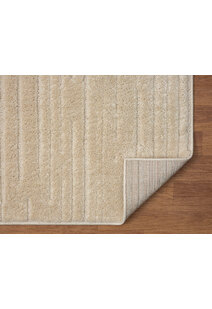 Serenade Beige Striped Rug