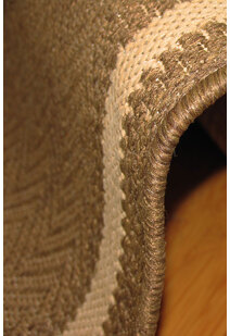 Sama Plain Brown Flatweave Rug