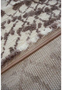 Saffron Tan Moroccan Shaggy Rug