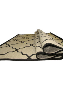Storm Ivory Trellis Flatweave Rug