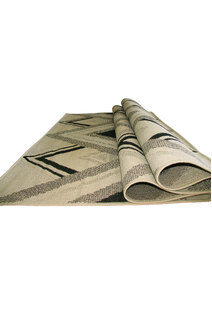 Storm Ivory Diamond Pattern Rug