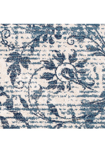 Sonia Blue Transitional Floral Rug