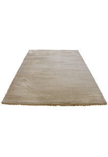 Soft Plain Beige Thick Shaggy Rug