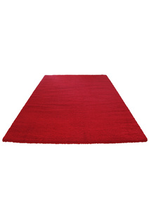 Soft Plain Red Thick Shaggy Rug