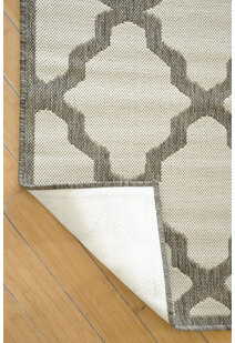 Soleil Ivory Flatweave Trellis Rug