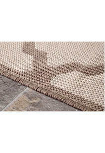 Subi Beige Trellis Flatweave Rug