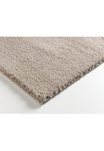 Silky Plain Beige Thick Shaggy Rug