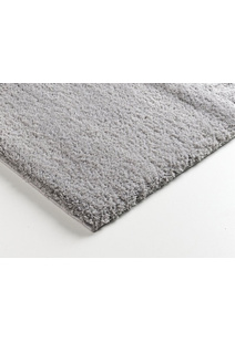 Silky Plain Light Grey Shaggy Rug