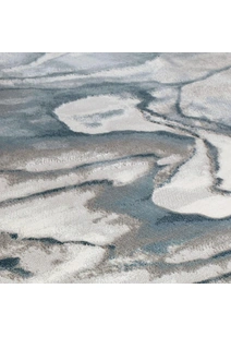 Torino Blue Monet Abstract Rug