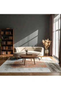 Vivid Contemporary Painterly Rug
