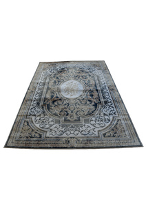 Valentino Black French Floral Rug