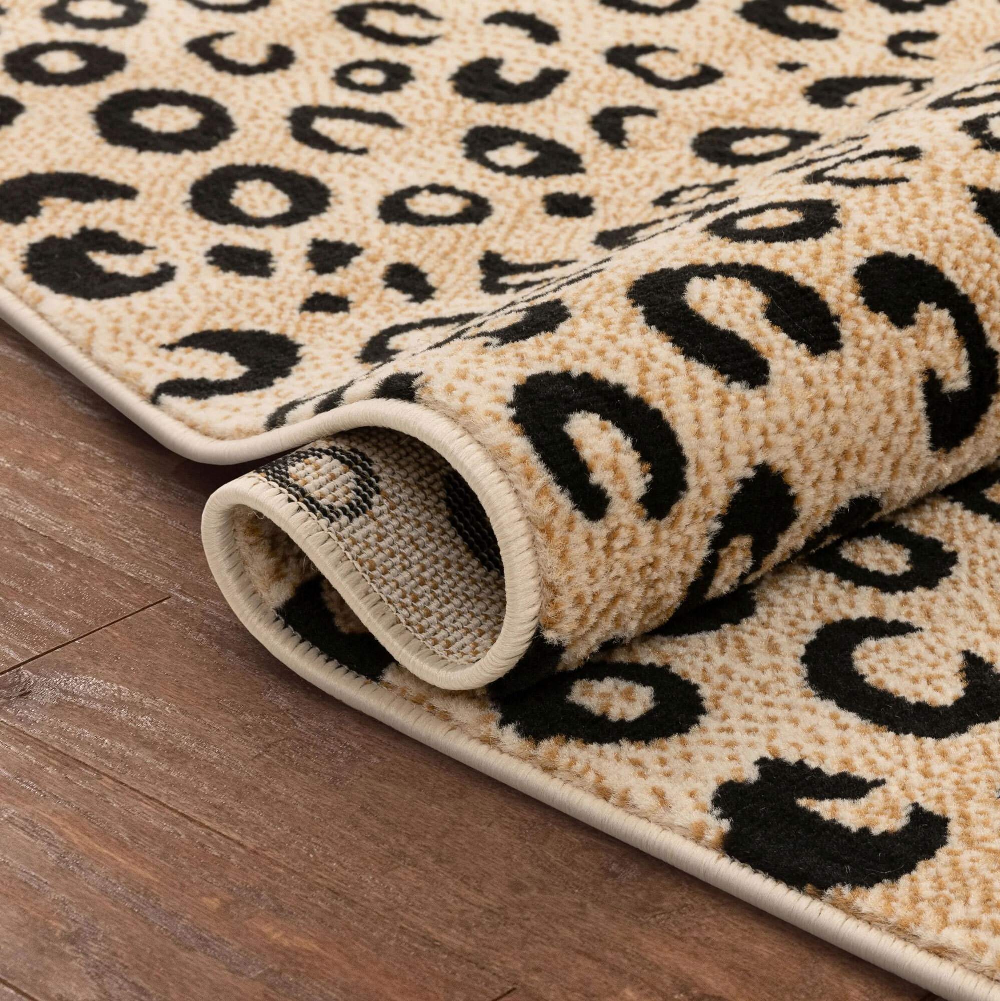 Large View Atlanta Safari Animal Leopard Rug