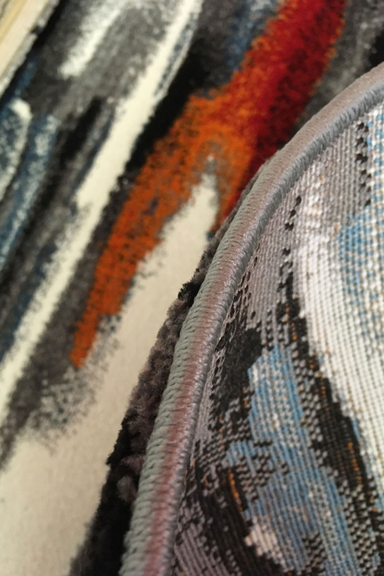 Large View Adobe Modern Striped Rug