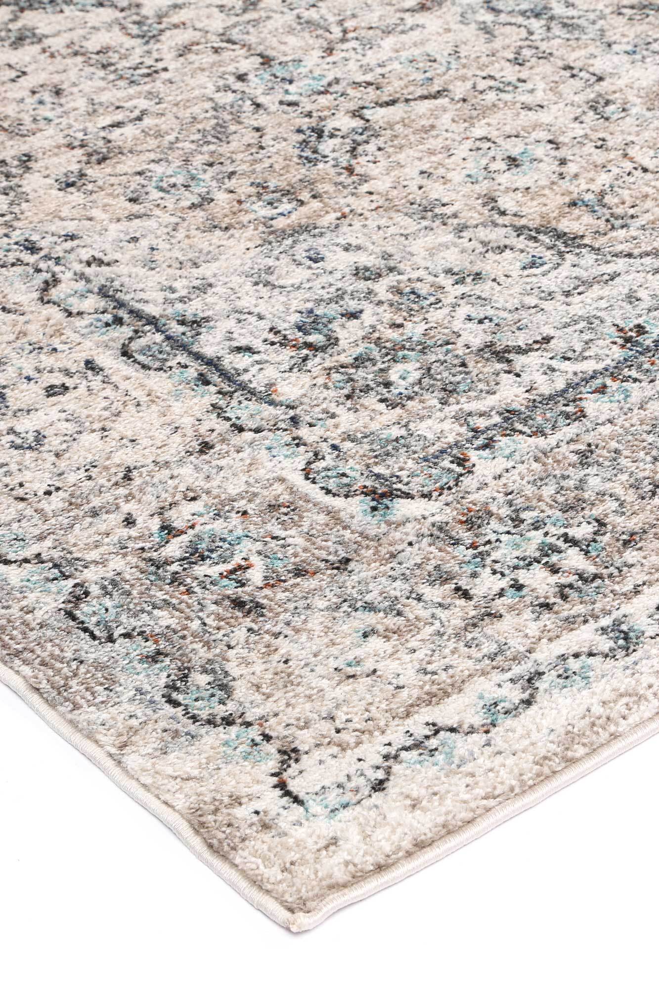 Large View Alani Grey Traditional Floral Rug