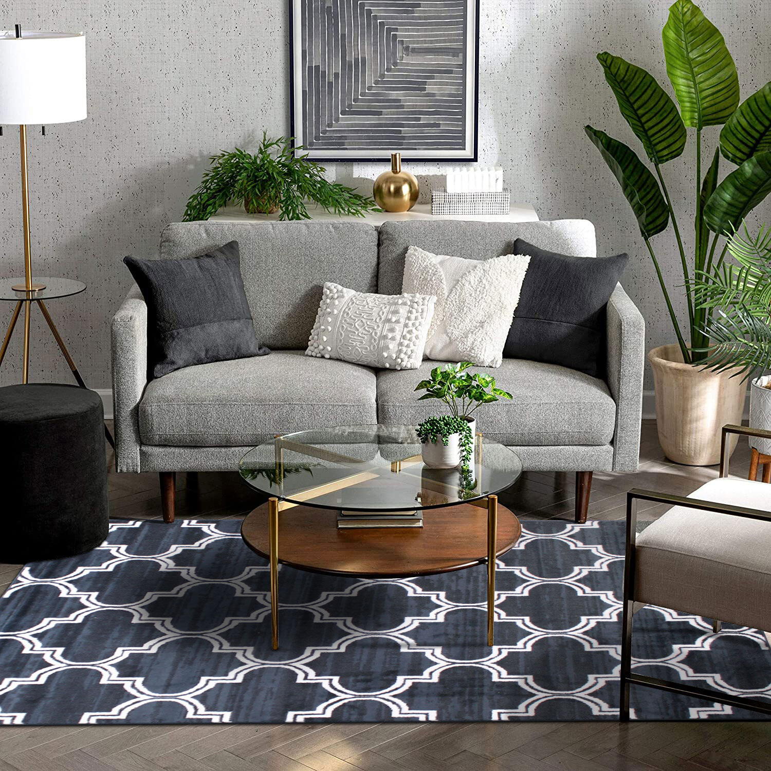 Large View Axel Contemporary Trellis Rug