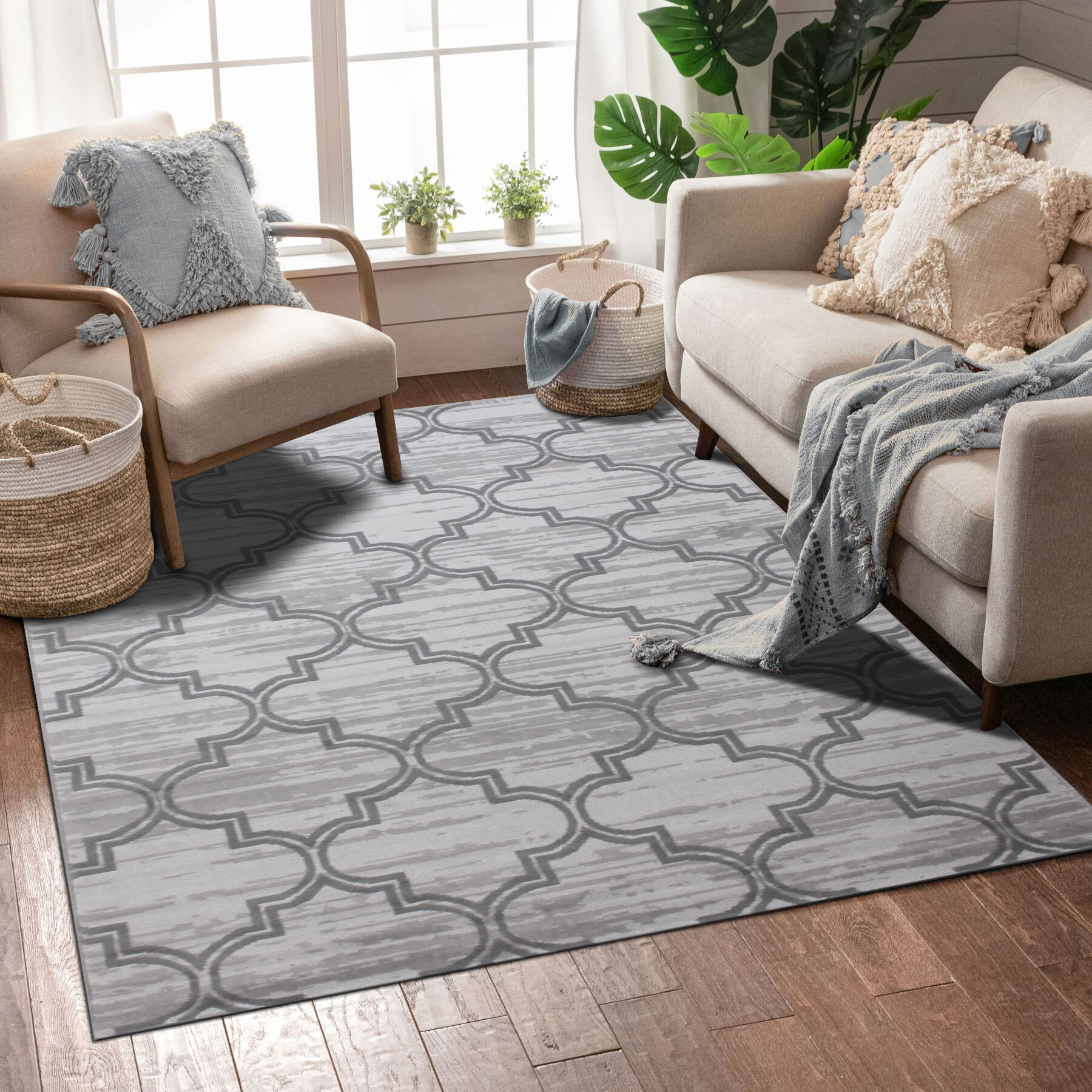 Axel Contemporary Trellis Rug